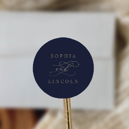 Caligrafía romántica de oro | Sellos para sobres d