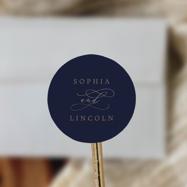 Caligrafía romántica de oro | Sellos para sobres d (Subido por el creador)