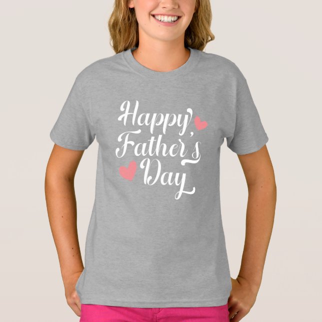 Caligrafía simple del Día del Padre Feliz | Camisa (Anverso)