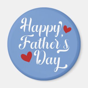 Caligrafía simple del Día del Padre Feliz   Imán