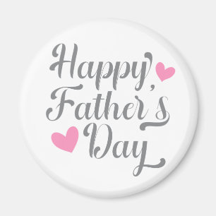 Caligrafía simple del Día del Padre Feliz   Imán