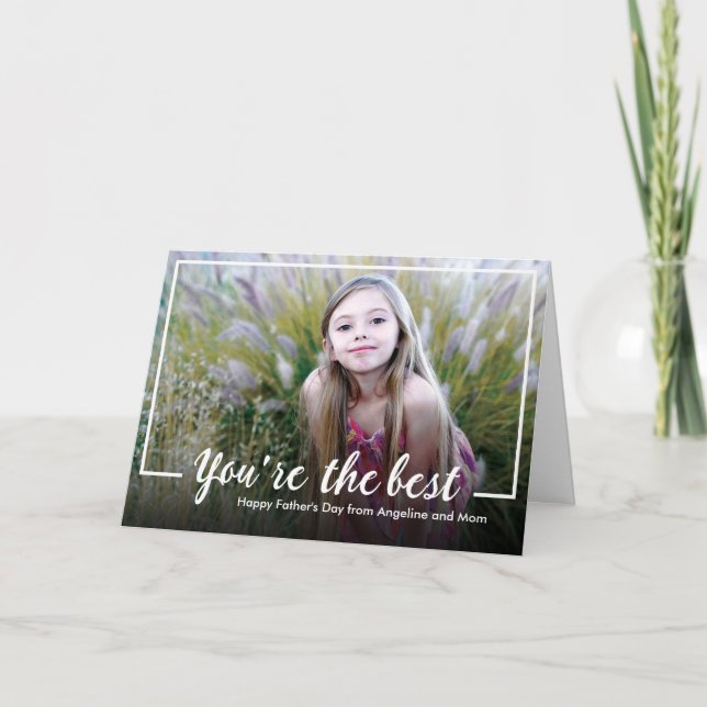 Caligrafía Tarjeta de felicitación de fotos del dí (Anverso)