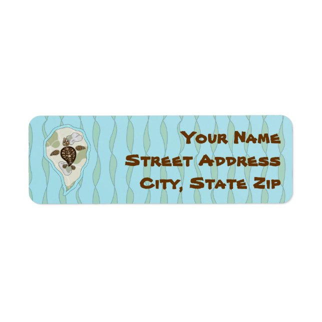 Calilie la etiqueta de dirección de devolución de  (Frente)