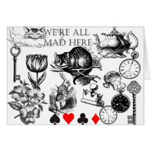 cáliz clásico del gato cheshire en el carácter de 