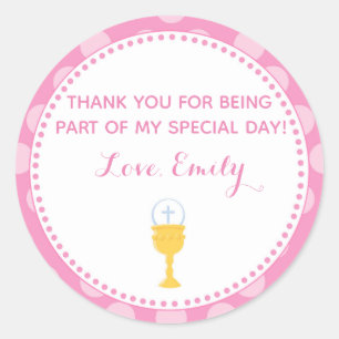 Cáliz del rosa de la etiqueta del favor de la