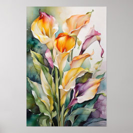 Calla Lilies - Flores acuáticas - Arte floral