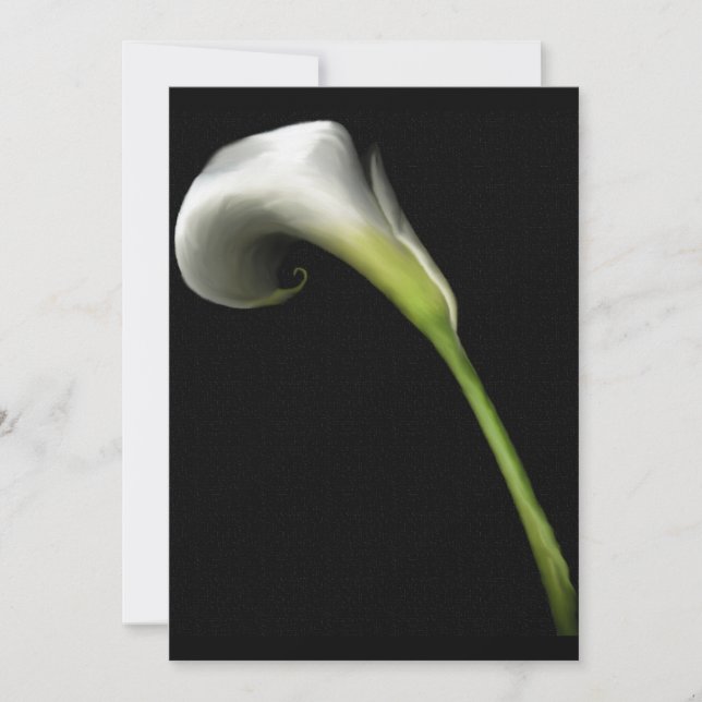 Calla Lilly Invitaciones (agregar tu propio texto) (Anverso)