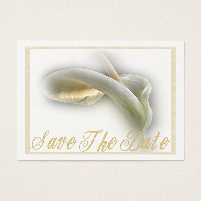 Calla Lily - Guardar La Tarjeta De Fecha (Frente)
