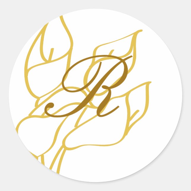 Calla Lily Pegatina (Anverso)