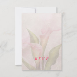 Calla Lily Pink RSVP Card