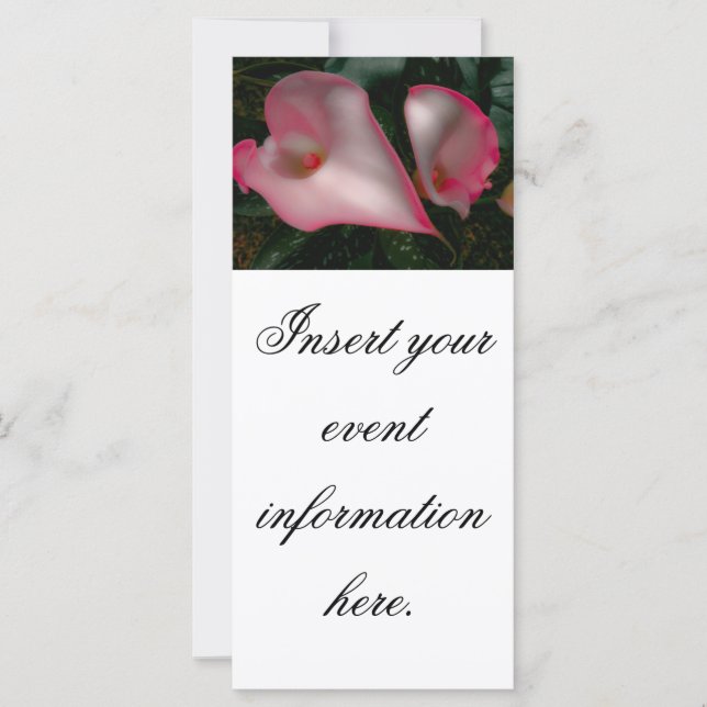 Calla Lily Rack Cards (Anverso)