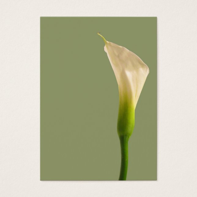 Calla lily Sage Green Card (Frente)