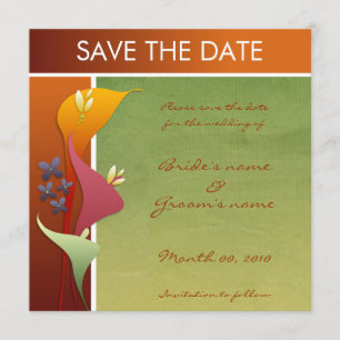 Calla Lily salva las tarjetas de fecha