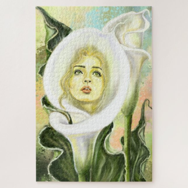 Calla Lily Woman Jigsaw Puzzle (Vertical)