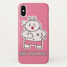 Cállate Funda-Mate Apenas hay Funda para iPhone X