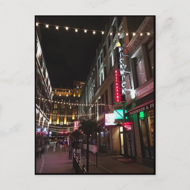 Calle 4 Este, Cleveland, tarjeta postal de fotos d (Anverso)