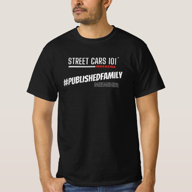 Calle Cars 101 Revista Publicó camisetas familiare (Anverso)