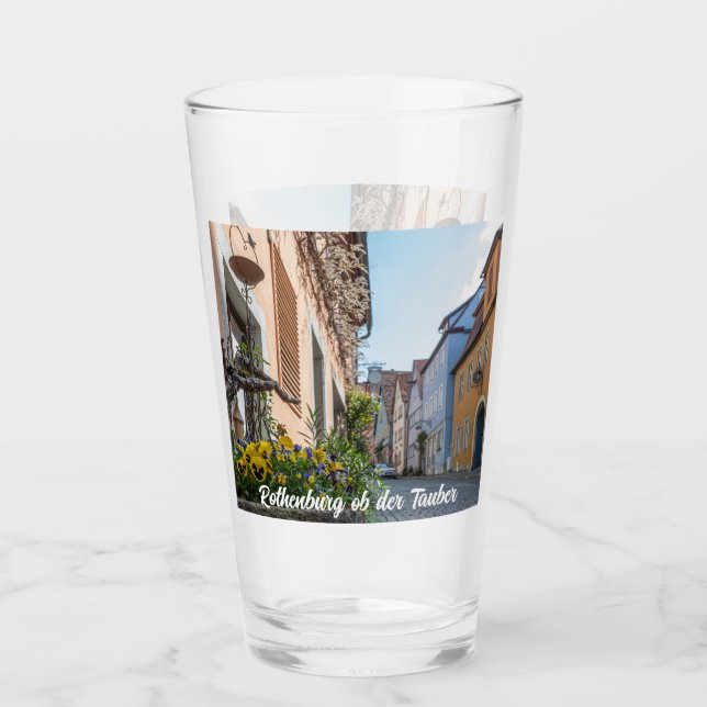 Calle colorida en Rothenburg ob der Tauber (Anverso)