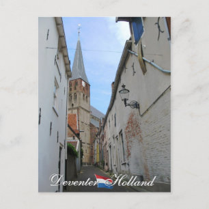 Calle de Deventer y postal de Holanda de la