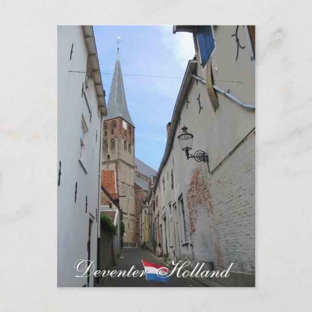 Calle de Deventer y postal de Holanda de la (Anverso)