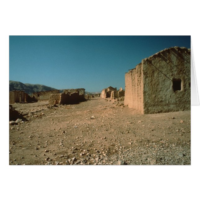 Calle de la aldea con casas (Anverso (Horizontal))