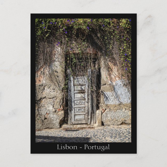 Calle de Lisboa, Postal de Portugal (Anverso)
