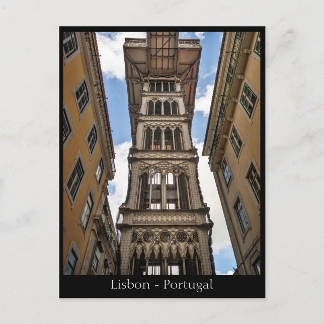 Calle de Lisboa, postal de Portugal (Anverso)