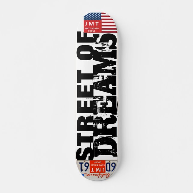 CALLE DE SUEÑOS   Tabla de skateboard de 7 3/4" (Anverso )
