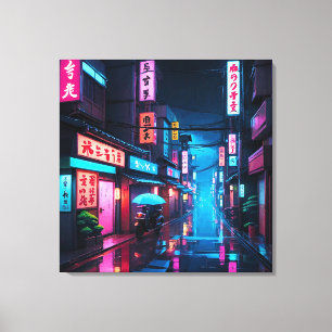 Calle de Tokio por la Noche Arte LoFi