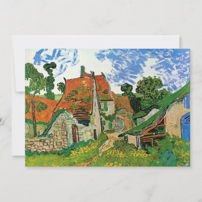 Calle del pueblo de Vincent van Gogh (Anverso)