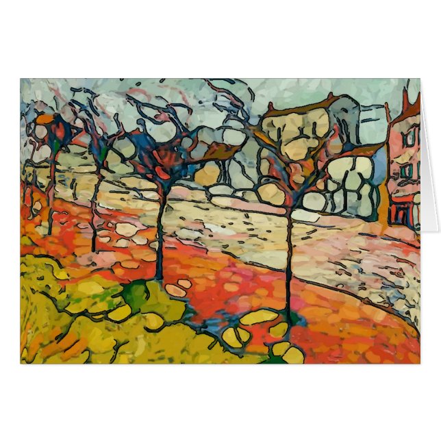 Calle del pueblo, estilo Matisse (Anverso (Horizontal))