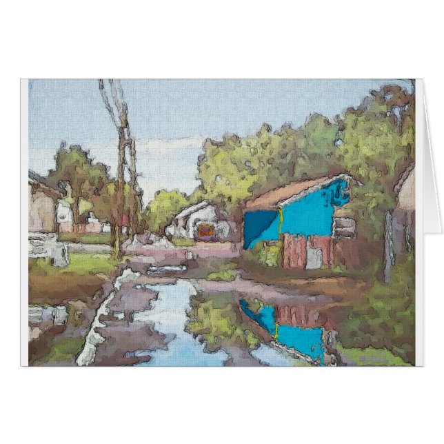 Calle Lakeview en azul (Anverso (Horizontal))