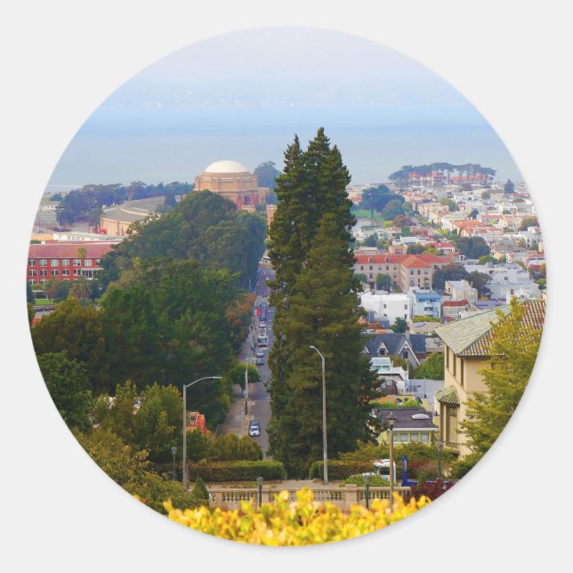 Calle Lyon de San Francisco: 5 Pegatinas (Anverso)