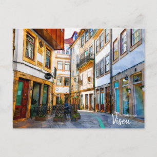 Calle Medieval- Viseu Portugal   Tarjeta postal