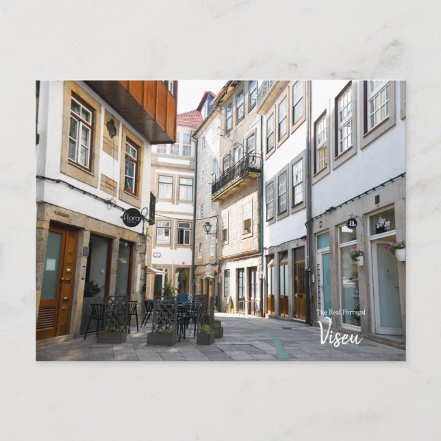 Calle Medieval - Viseu Portugal   Tarjeta postal (Anverso)