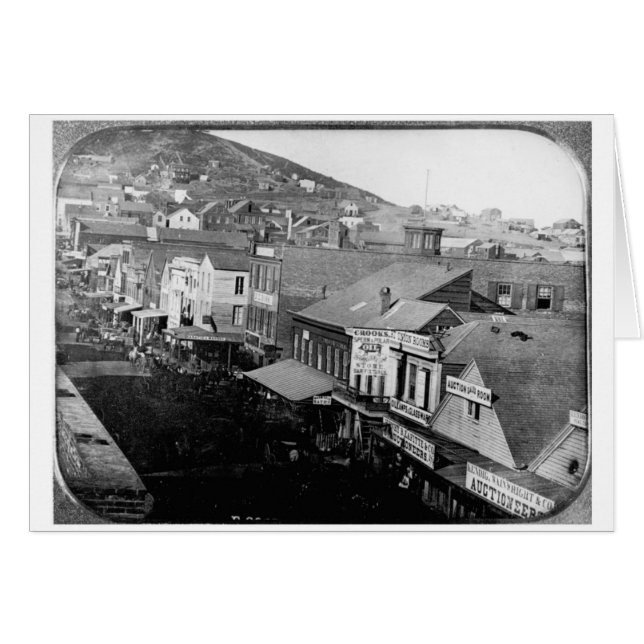 Calle Montgomery San Francisco California 1850 (Anverso (Horizontal))