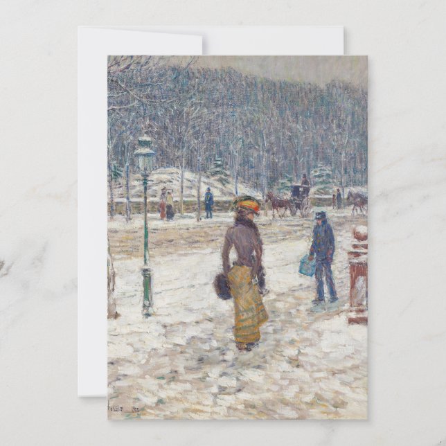 Calle Nueva York | Childe Hassam (Anverso)