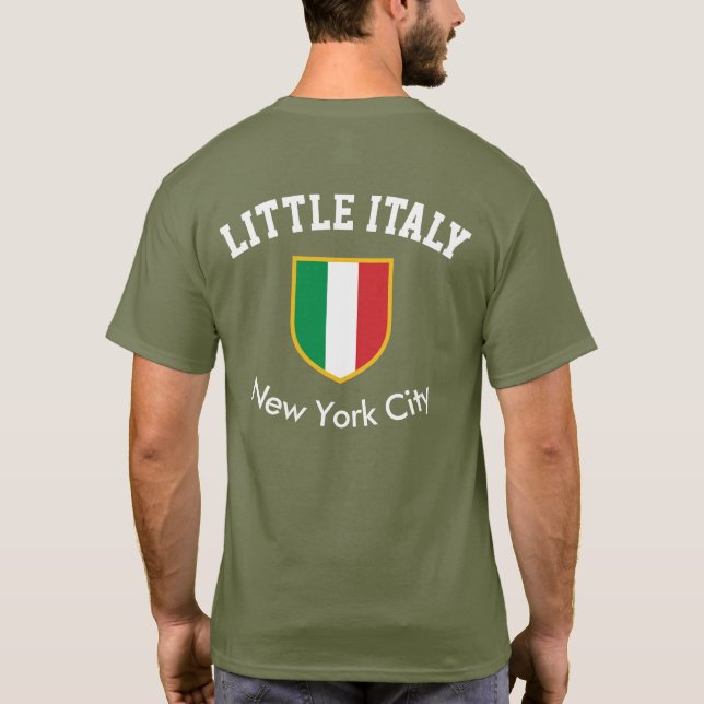 Calle NYC de la mora poca camisa de Italia (Reverso)