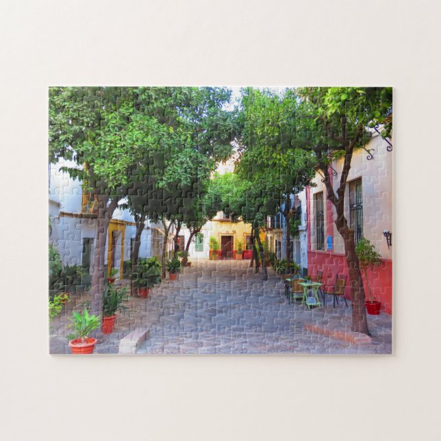 Calle pequeño en Sevilla, España - Rompecabezas (Horizontal)