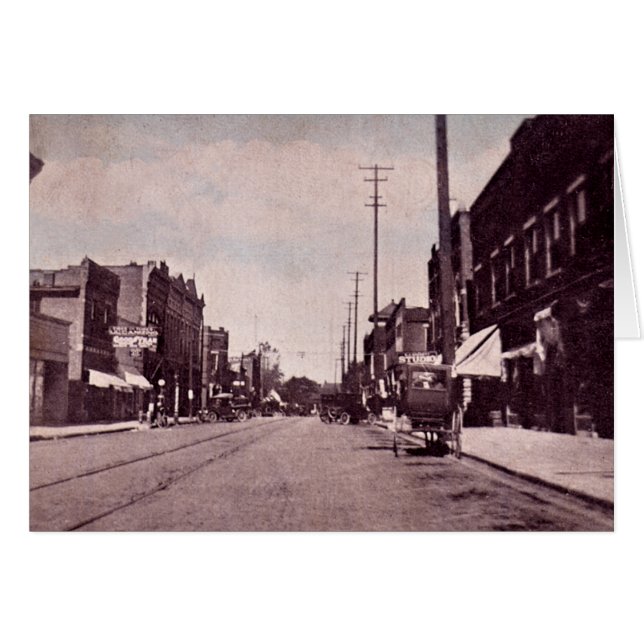 Calle principal de Fairmount Indiana (Anverso (Horizontal))
