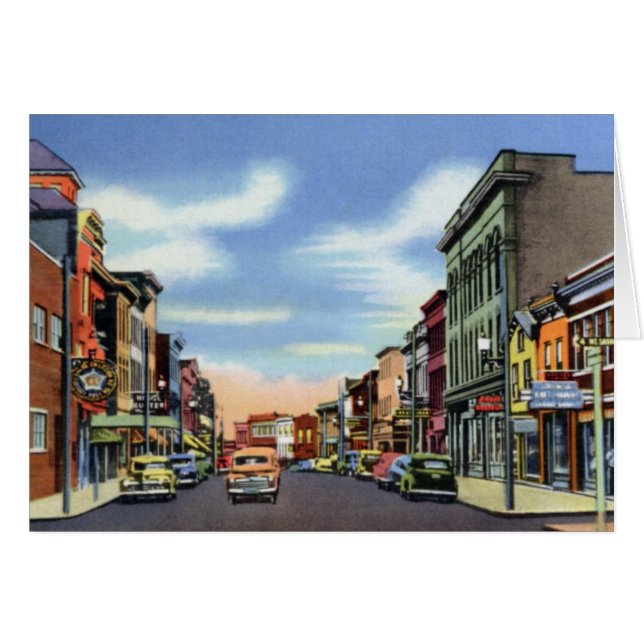 Calle principal de Frostburg Maryland (Anverso (Horizontal))