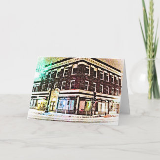 Calle principal de la tarjeta de Navidad (espacio