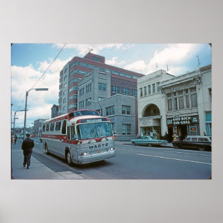 Calle principal norte Wilkes-Barre Pa. Póster