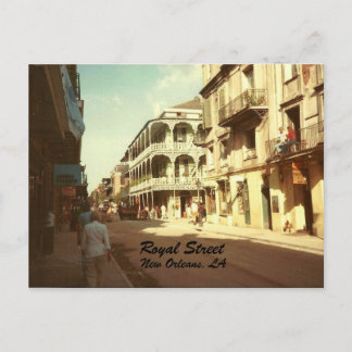 Calle Real, Nueva Orleans, postal