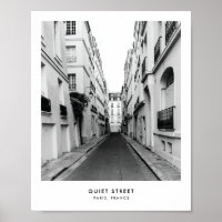Calle tranquila de París | Impresión de posters fo