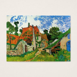 Calle Village en Auvers por Vincent van Gogh