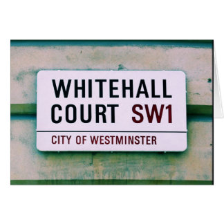 Calle Whitehall Court - Señal de la Ciudad de West