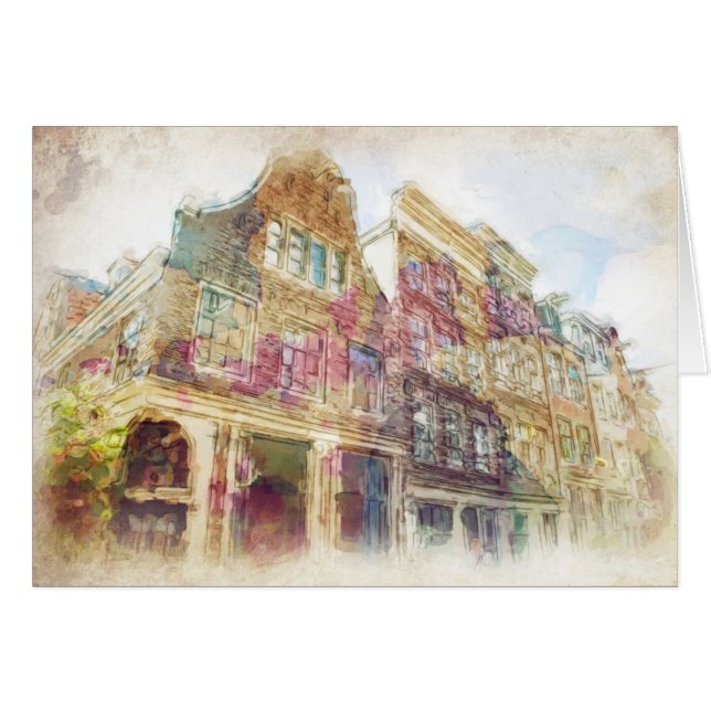 Calles de Amsterdam vieja (Anverso (Horizontal))