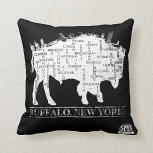 Calles de la almohada del búfalo NY