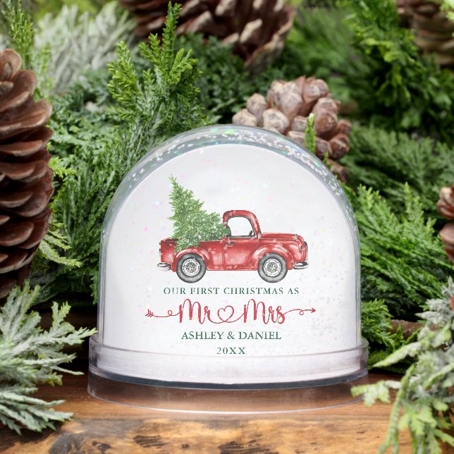 Calligrafía Corazón Nuestro primer Camión Rojo de  (Invierno)